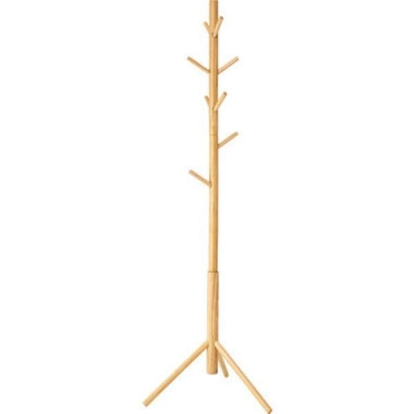 ラバーウッドの北欧ナチュラルなポールハンガー 北欧 ナチュラル くすみカラー 韓国インテリア ハンガー 衣類収納 リビング 4,879円