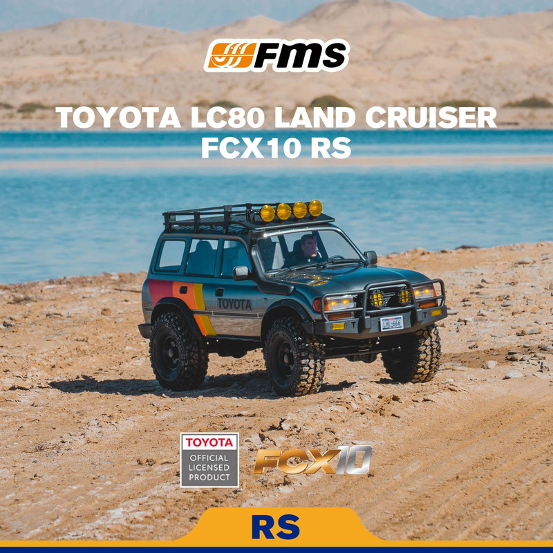 FMS RCクローラー 1/10 FCX10 ランドクルーザー LC80 RS ラジコン 4WD 2.4GHz RCロックトラック ラジオコントロール