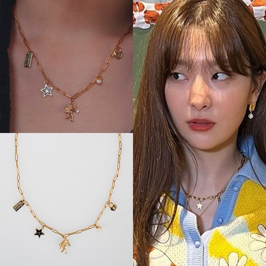 Seulgi 5 identity pendant surgical steel necklace