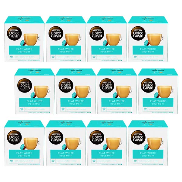 ネスカフェ ドルチェグスト 専用カプセル フラットホワイト12箱【4営業日以内に出荷】ネスレ ネスカフェ コーヒー ホットコーヒー