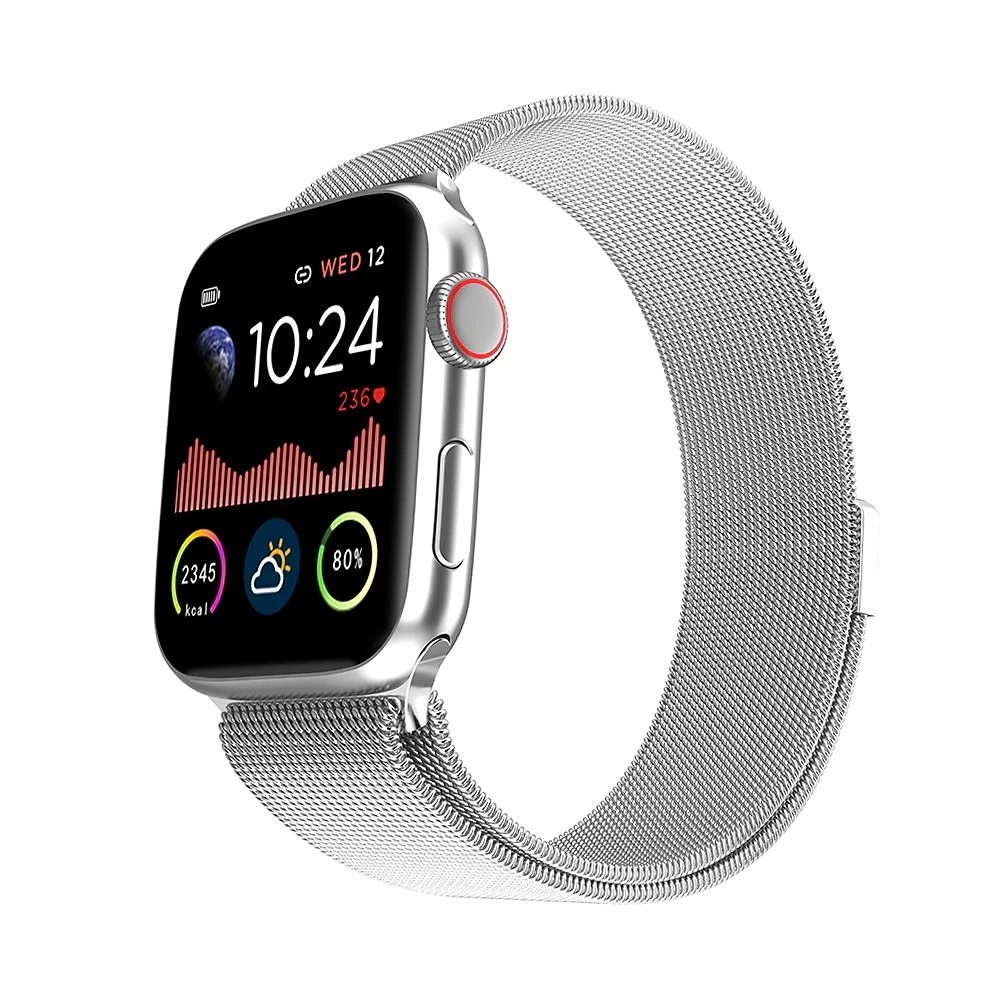 スマートウォッチメンズ1.54インチフルタッチHD終日明るいディスプレイ心拍数モニター IOS Android Phone Smartwatch