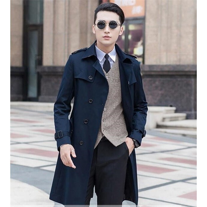 秋 ロング丈 アウター Pコート ビジネスコート メンズ トレンチコート ピーコート ジ スプリング