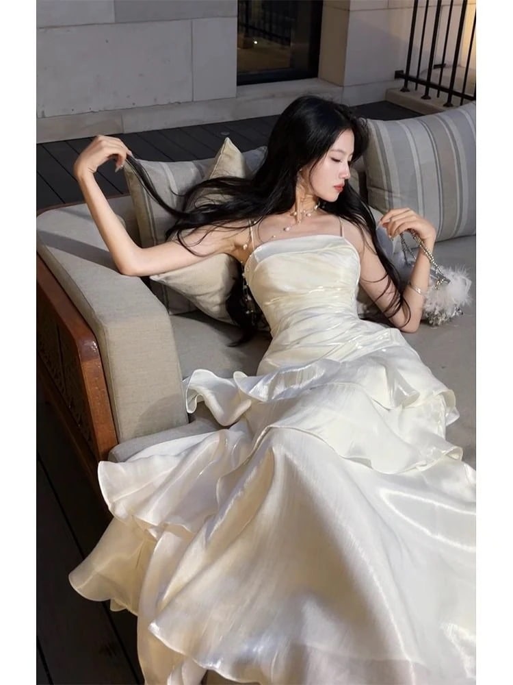 2枚1OO円OFF！緊急SALE!!!今買いたいが特惠！大きい ロング丈 イブニングドレス パーティードレス 演奏会用ドレス ワンピース 白袖付き ロングドレス オフショルダー パーティードレス 編み