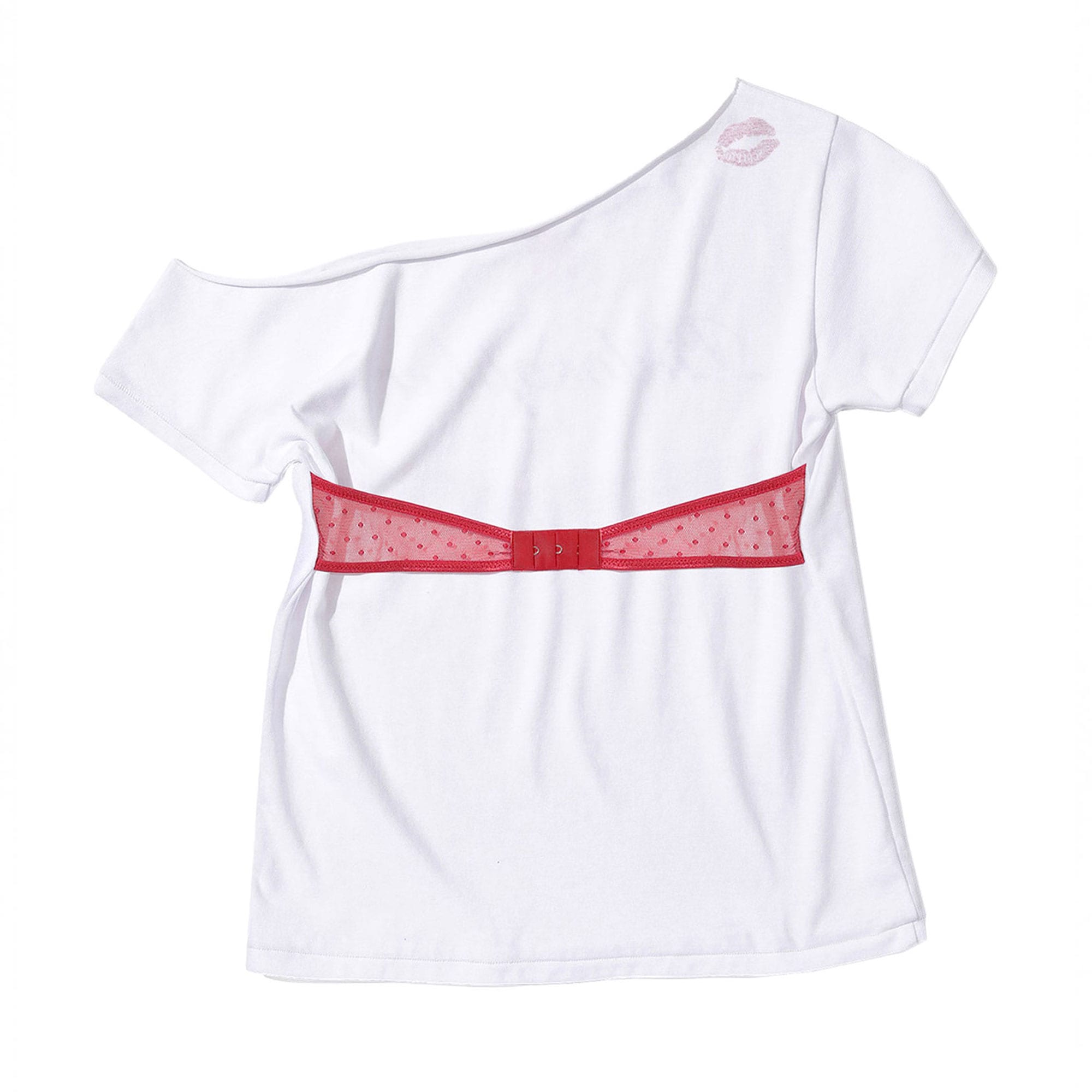 スカルプターフックミーアップレイヤードTシャツホワイト