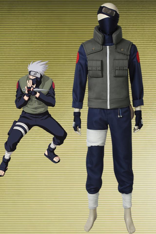 新タイプ追加 激安販売 NARUTO ナルト はたけカカシ 天才上忍 コピー忍者 コスチューム キャラクター仮装[4187]