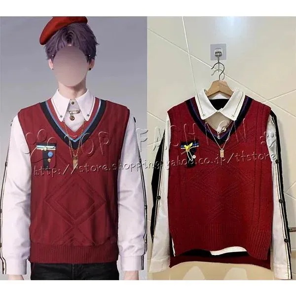 新品【BIG-SALE限定】【コスプレ】ホムラセーターシャツネックレスコスプレ衣装コスチュームハロウィンクリスマス