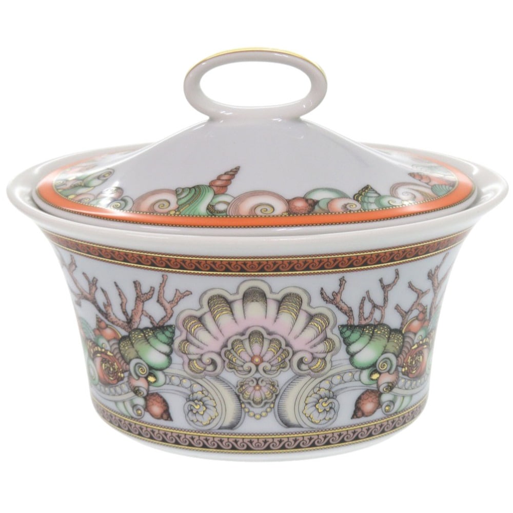 未使用品 シュガーボウル サンゴ 巻貝 Etoiles de la Mer その他雑貨 ポーセリン/磁器 マルチカラー 1160【中古】 ユニセックス