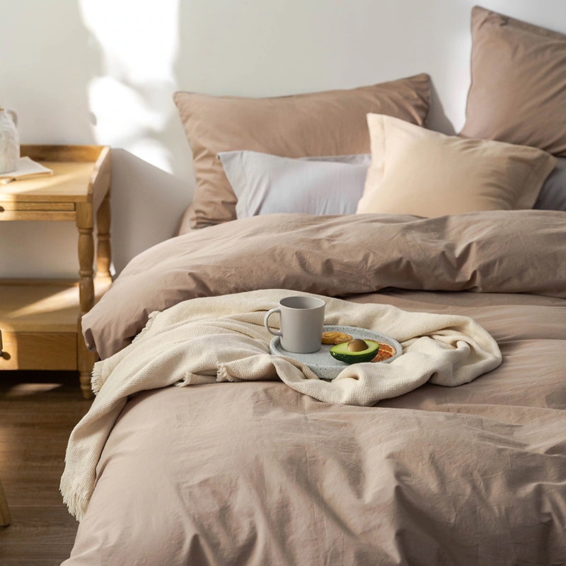 2025 秋 新作 布団カバーセット 綿 春秋 4点セット 【布団カバー+シーツ+枕カバー】
