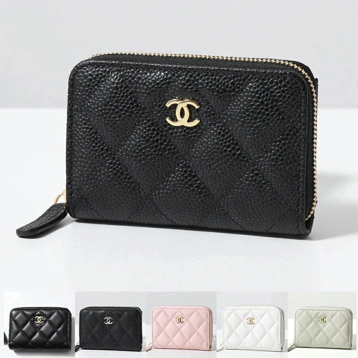 CHANEL シャネル コインケース AP0216 Y01864 Y01588 B10583 Y01295 MATELASSE マトラッセ キャビア ラムスキン
