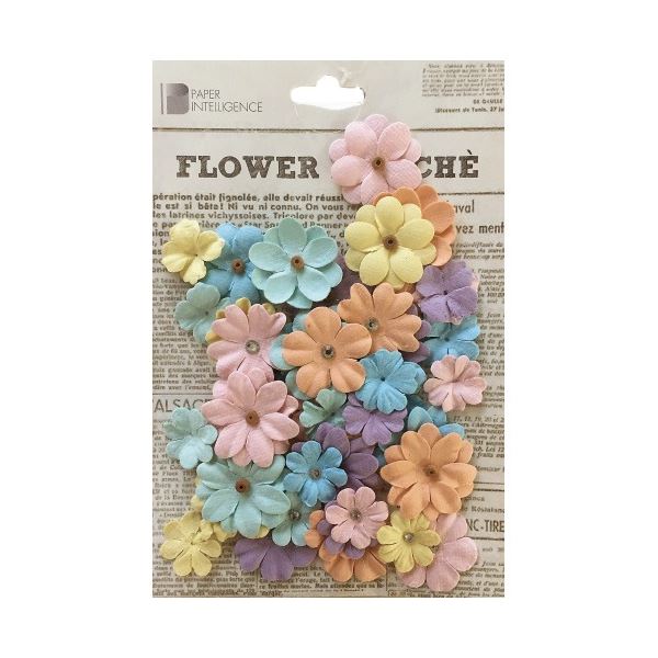 （まとめ）ペーパーインテリジェンス フラワーマルシェ ステイシーパステル[x20セット]