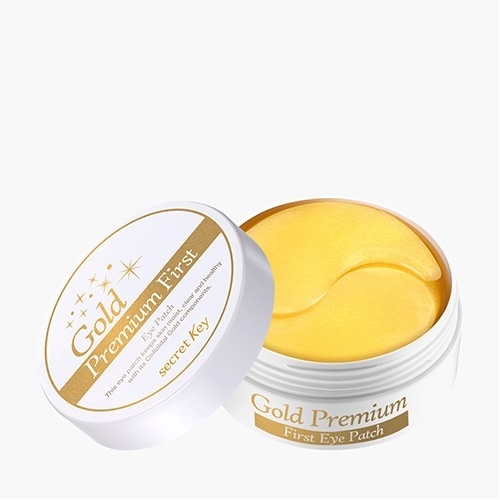 [1+1] 24k ゴールド プレミアム ファースト アイパッチ 60枚 純金セラピー目元集中ケア！