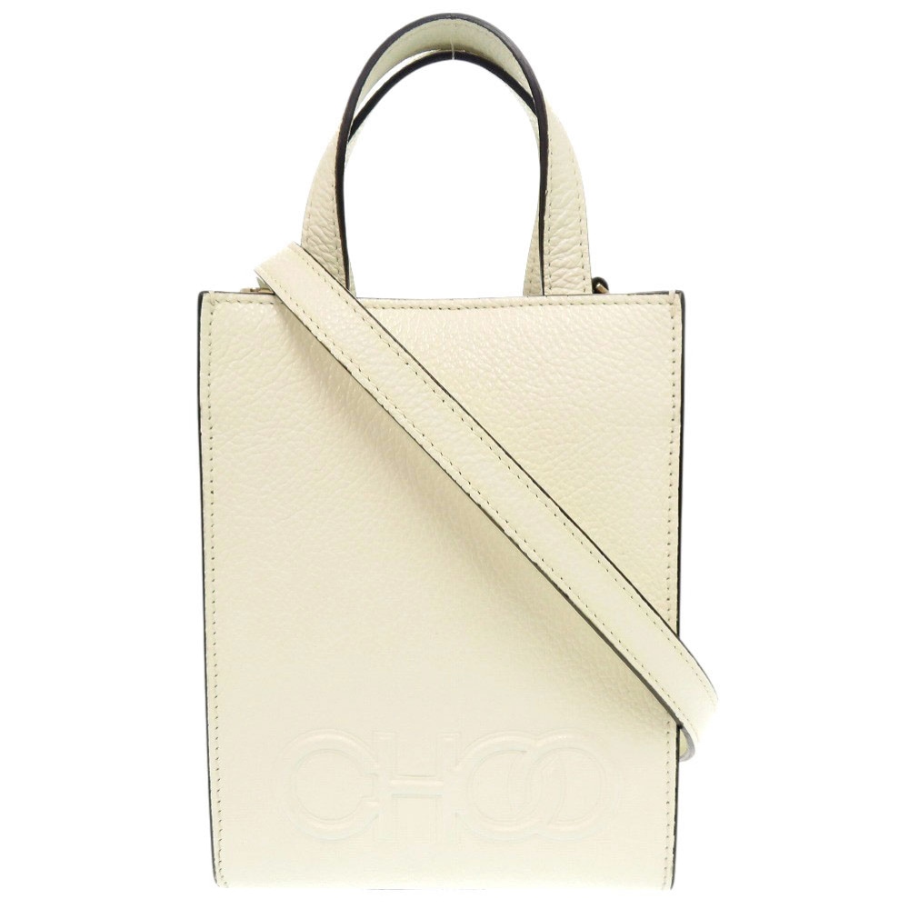 新品同様 2WAY ショルダーバッグ レザー アイボリー 0245【中古】 レディース 39,000円