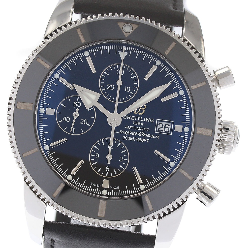 ブライトリング BREITLING A13312 スーパーオーシャン ヘリテージ2 クロノグラフ 自動巻き メンズ 箱付き_884208【中古】