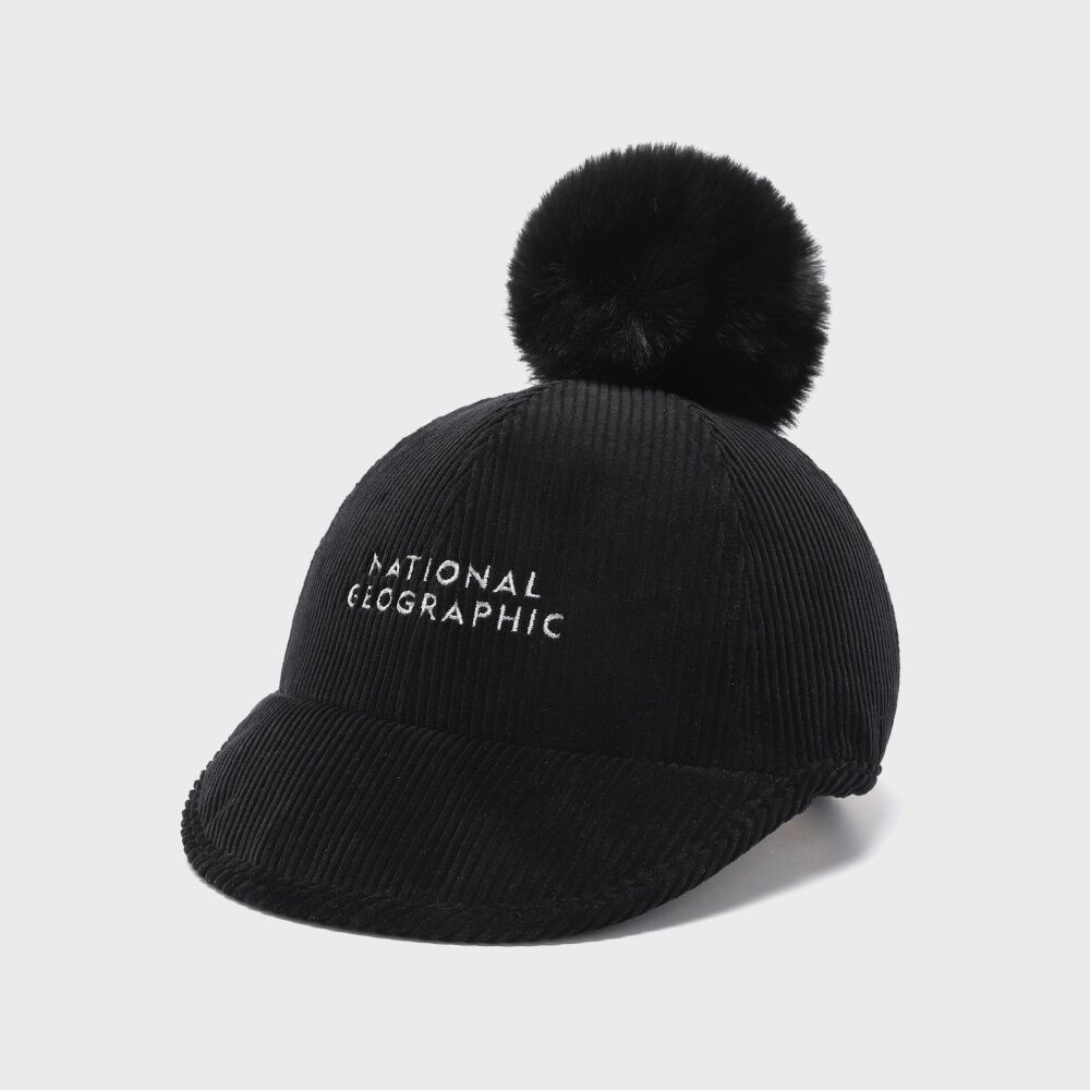 ナショナルジオグラフィック N223AHA680 ドロップポイントコーデュロイキャップブラック 6,150円
