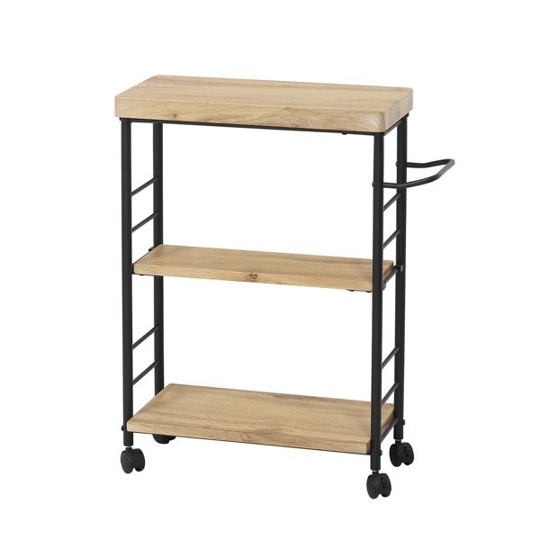 アート3段ワゴン モダンナチュラル 組立式