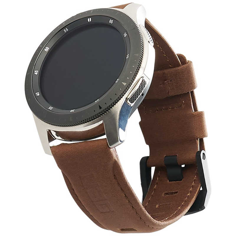 UAG　Galaxy Watchバンド 46mm用 LEATHERシリｰズ (ブラウン)　UAG-RGWLL-BR