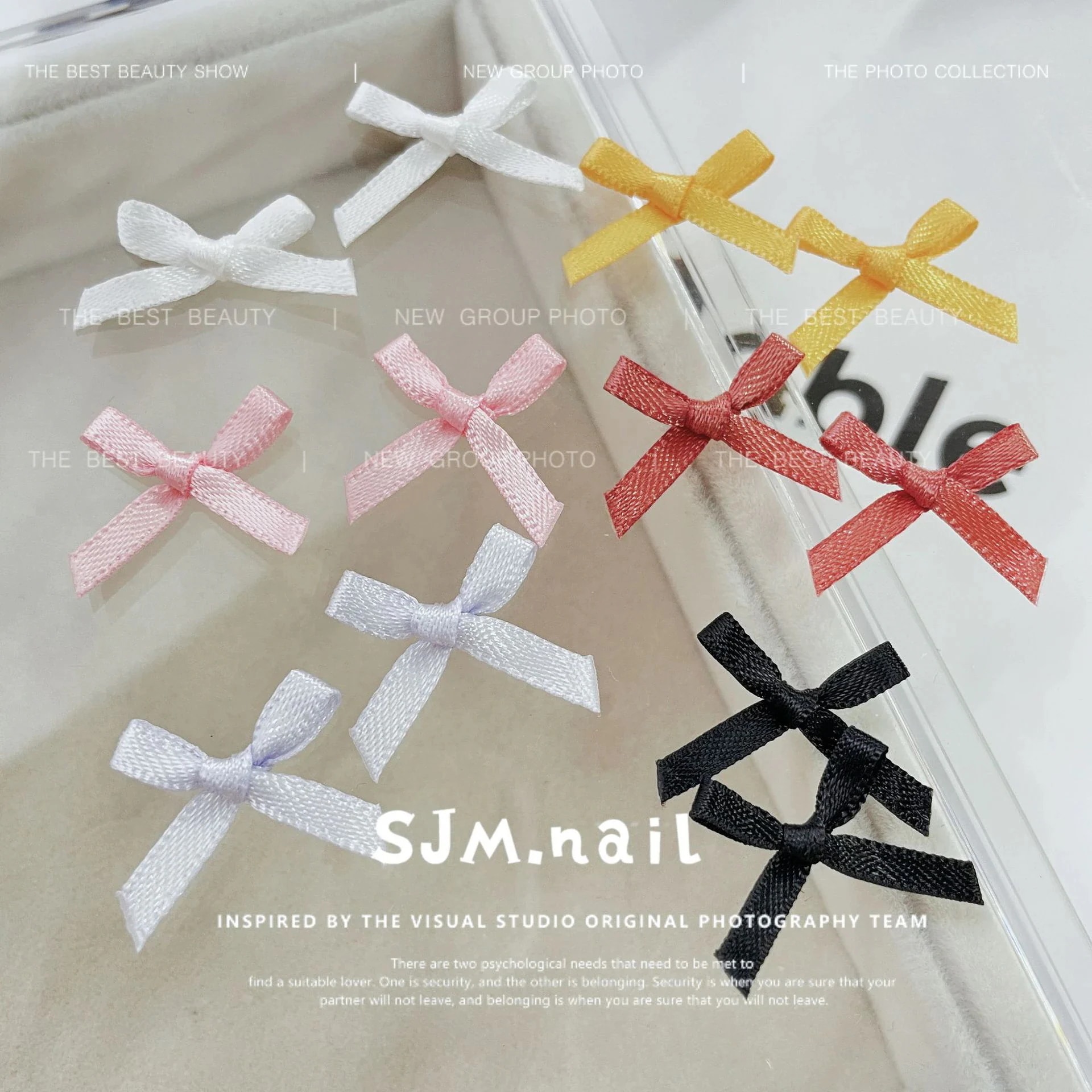 【20点セット】【急速出荷】新作ネイルアートリボンアクセサリー少女リボンリボンリボンネイルDIYアクセサリー デコパーツ