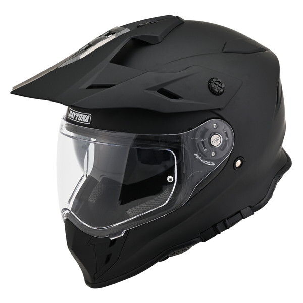 D61114 DN008OF ADV-XヘルメットMBK/XL バイク用 SG規格 高強度ABS ピンロックシート付属 インナーバイザー装備 マットブラック XLサイズ(61-62cm)