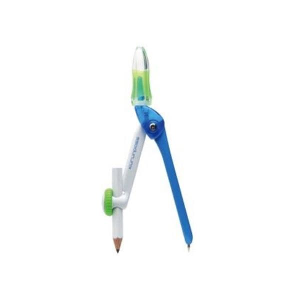 （まとめ） ソニック スーパーコンパス くるんパス鉛筆用 青 SK-767-B 1セット（5個） (×5セット)