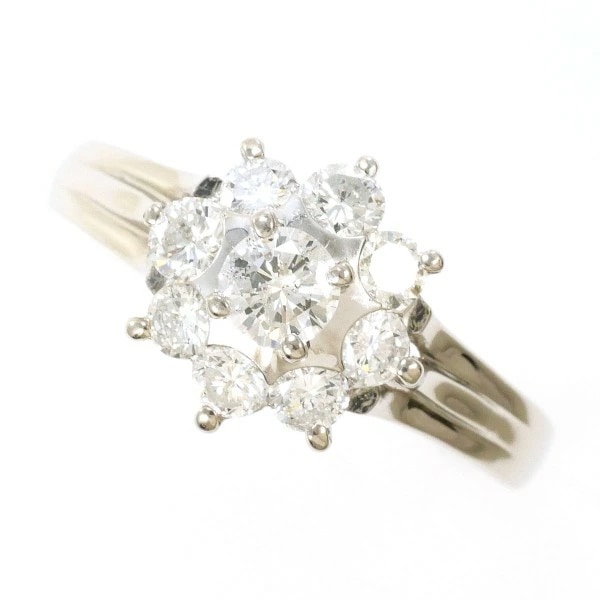 PT900 プラチナ リング 指輪 19号 ダイヤ 1.00 鑑別書 ジュエリー 中古 93,005円