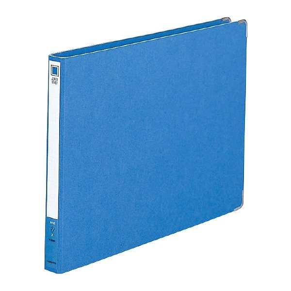 （まとめ買い）ジャンボレバーファイル Z式 B4横 15ミリとじ ジャンボ金具 青 フ-399NB [x3]