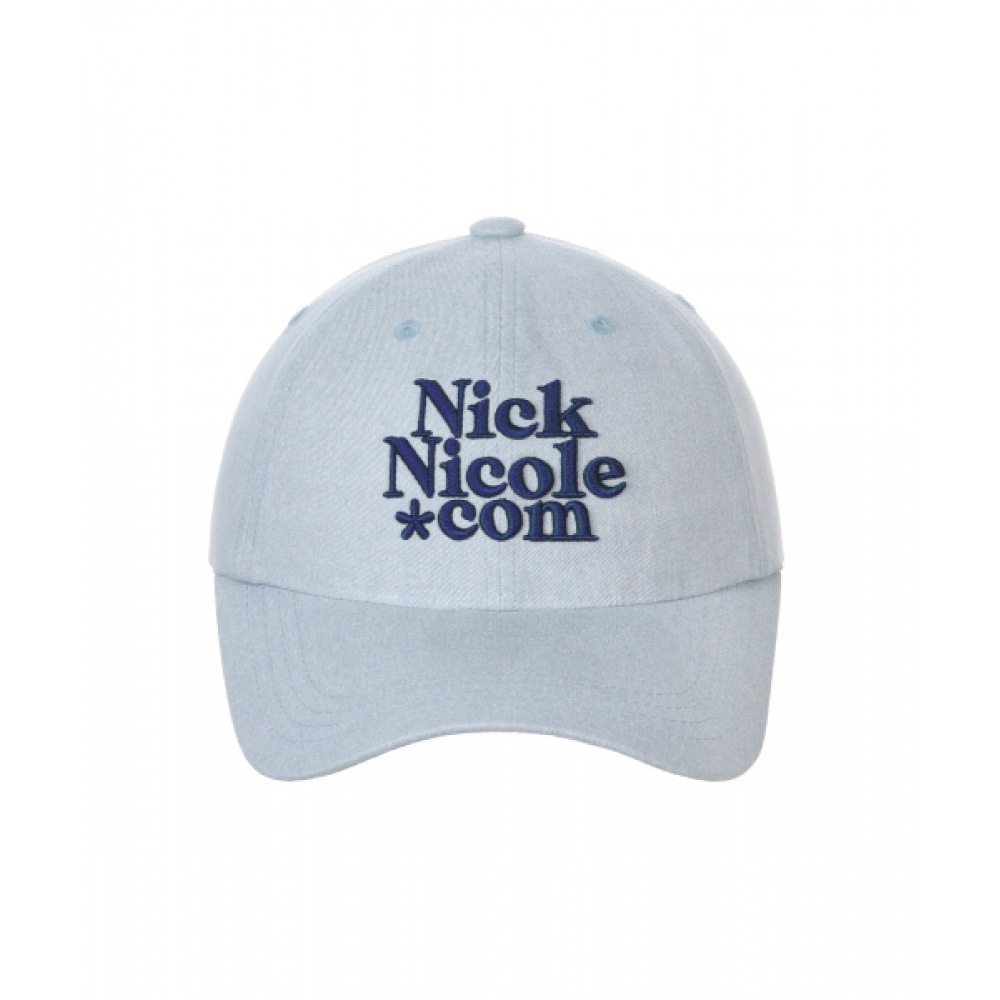 NICK&NICOLE NN ドットコムシグネチャーボールキャップ_スカイブルーネイビー