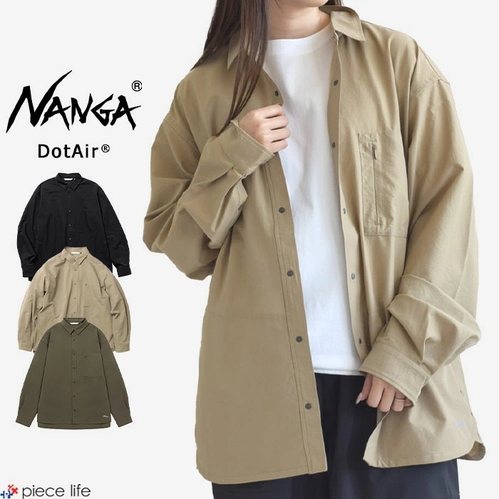 【2025春夏新作】 シャツ 長袖 長袖シャツ カジュアルシャツ ドットエア ロングスリーブシャツ DotAir COMFY L/S SHIRT シャツアウター メンズ NW2411-1E905