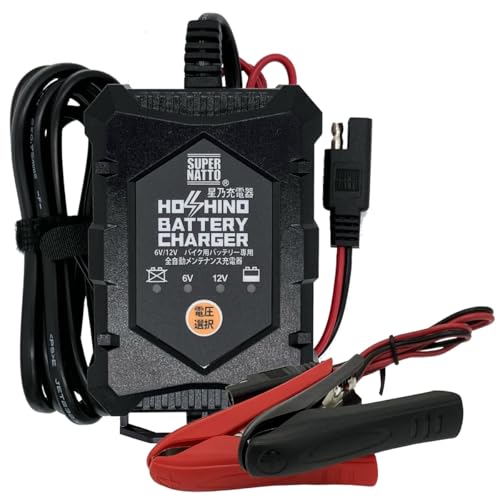サイズ：充電器 単品 バイクバッテリー充電器(6V/12V切替式) 星乃充電器【サルフェーション除去