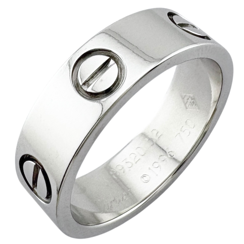 カルティエ ラブ リング 指輪 12号 18金 K18ホワイトゴールド CARTIER 中古 美品