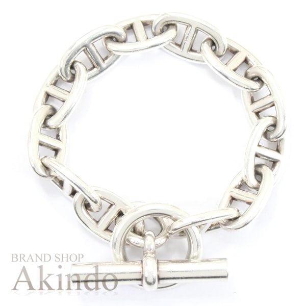 エルメス ブレスレット シェーヌダンクル TGM チェーンブレス 12コマ シルバー925 SV925 HERMES 12Links silver メンズ レディース エルメス アクセサリー ジュエリ