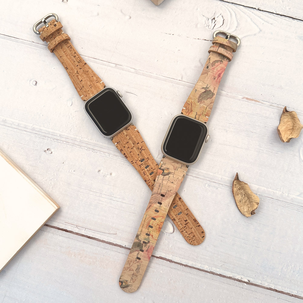 アップルウォッチ用時計バンド 植物性革ECOコルク 5,542円