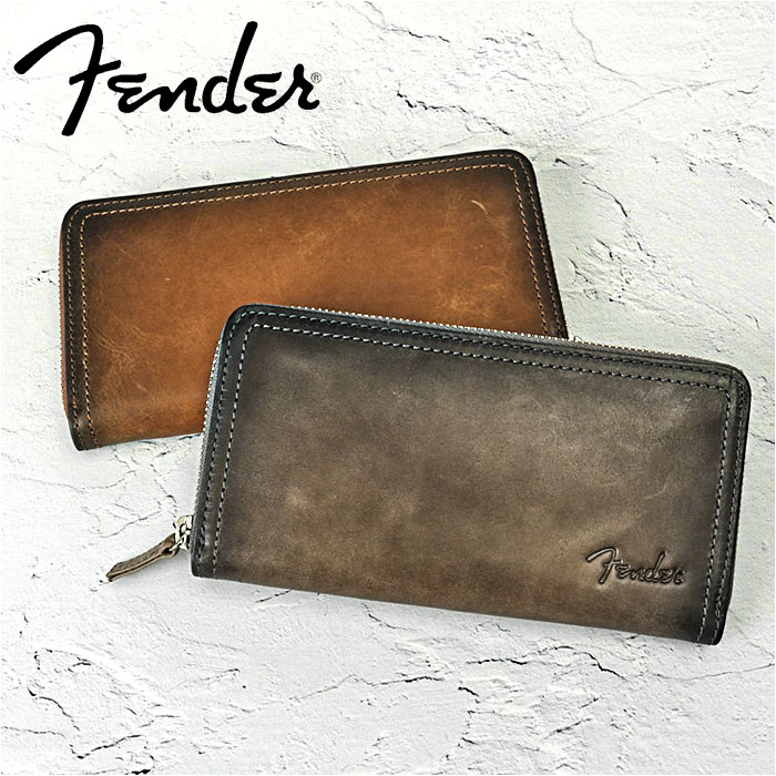Fender フェンダー 長財布 504 通販 ロングウォレット メンズ財布 お財布 さいふ サイフ ロング ウォレット 財布 ラウンドファスナー 小銭入れ おさいふ レザー 革 札入れ カード入れ 15,246円