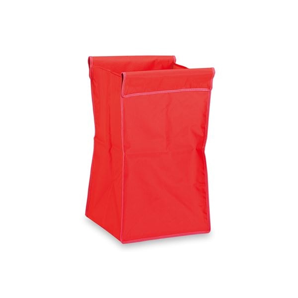 (まとめ) 本体別売 BM ダストカー 運搬カート用 替袋E 赤 ミニ ナイロン製×2セット ダストカート用 集積カート用