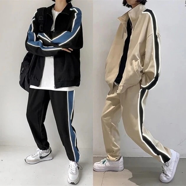 セットアップ レディース ジャージ 上下セット サイドライン 韓国 ファッション 服 レディース