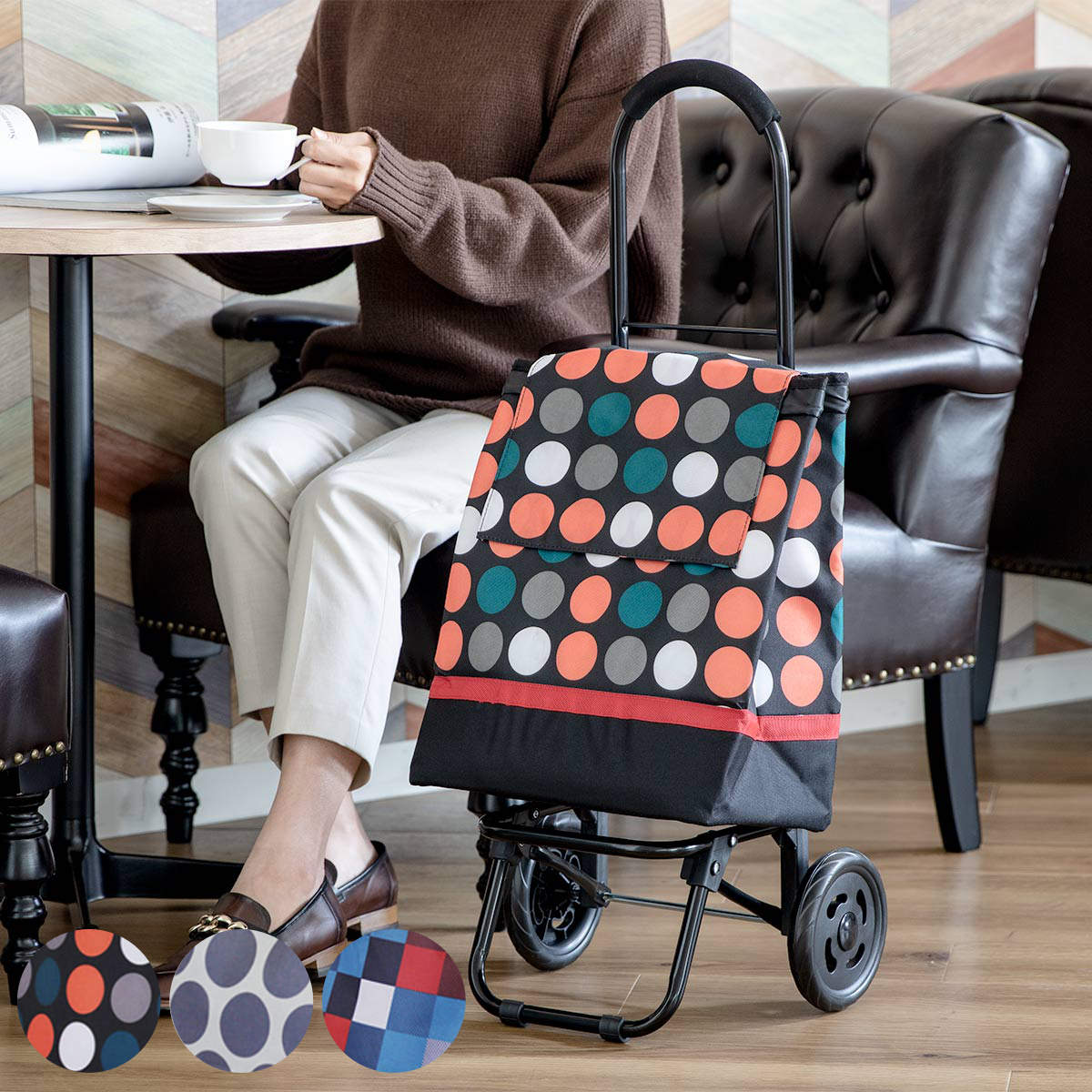 ショッピングカート CHARMISS 被せタイプ 28L 大容量 キャリーカート 4,950円