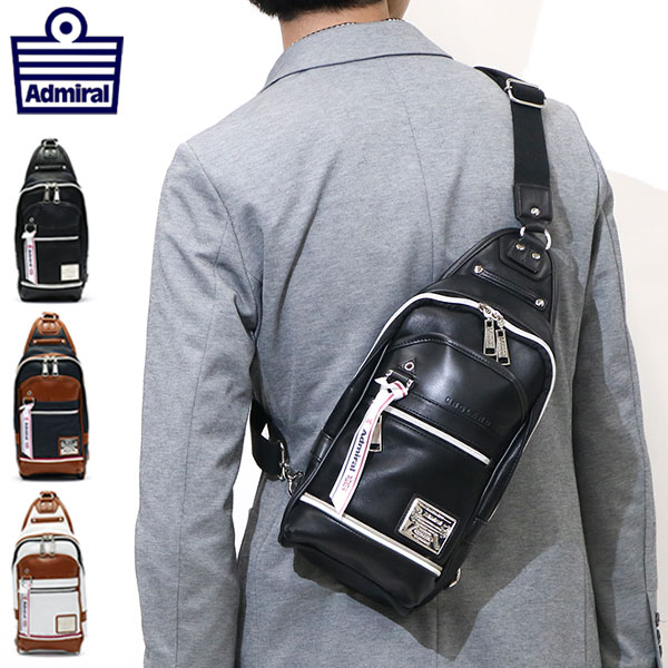 アドミラル ボディバッグ Admiral 斜めがけバッグ WATFORD ワンショルダー ショルダーバッグ バッグ メンズ レディース コットン ADGT-01