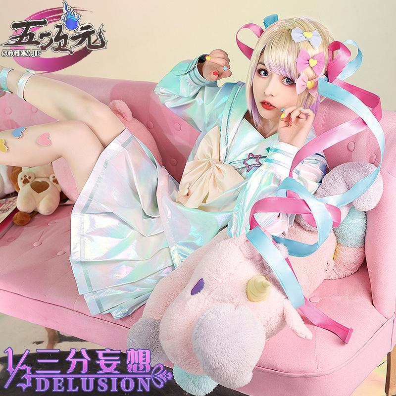 【即納】コスプレ コスチューム いしょう 　NEEDY GIRL OVERDOSE　二ーディガールオーバードーズ　超絶最かわてんしちゃん　超てんちゃん　コスプレ　衣装　ウイッグ　靴