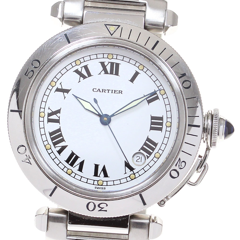 カルティエ CARTIER W31005H3 パシャ 38ｍｍ デイト 自動巻き メンズ _833232【中古】