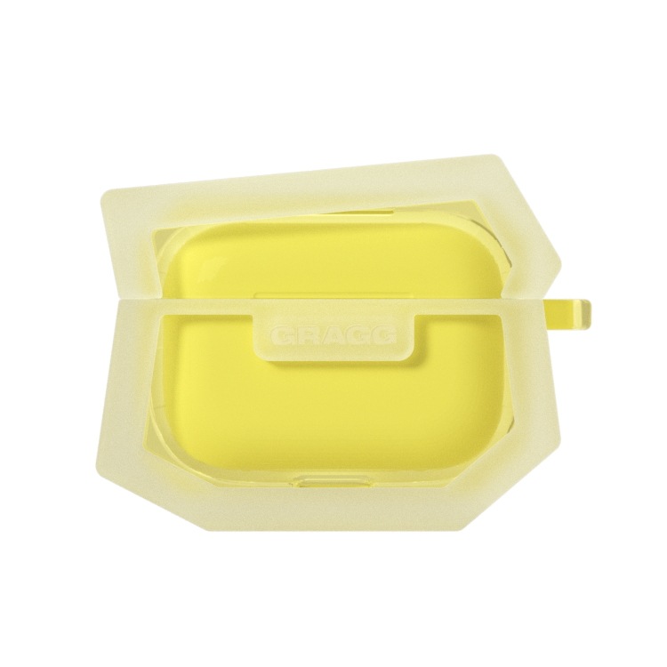 【GRAGG】 LANDING CORNER CASE - CLEAR YELLOW イヤホンケース 正規品