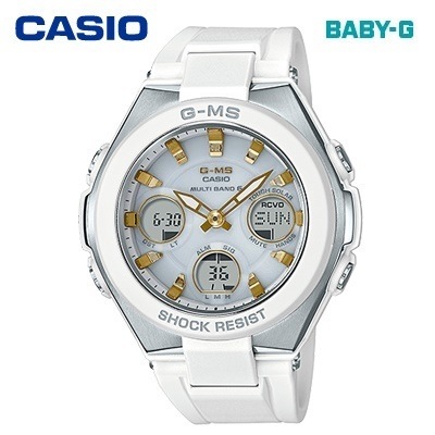 カシオ 腕時計 CASIO BABY-G レディース 10気圧防水 耐衝撃構造 電波時計 タフソーラー MSG-W100-7A2JF 2017年10月発売モデル 【送料無料】