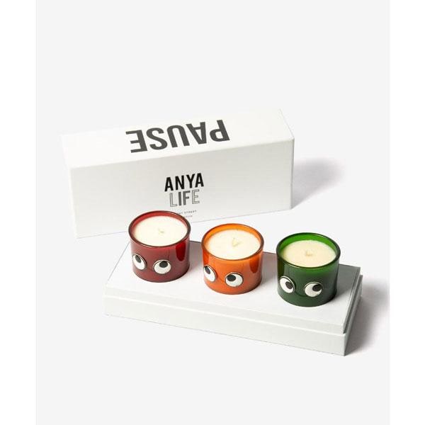 アニヤ ハインドマーチ ANYA HINDMARCH アイズ ミニ キャンドル セット Set of 3 Mini Candles Eyes in Natural Wax