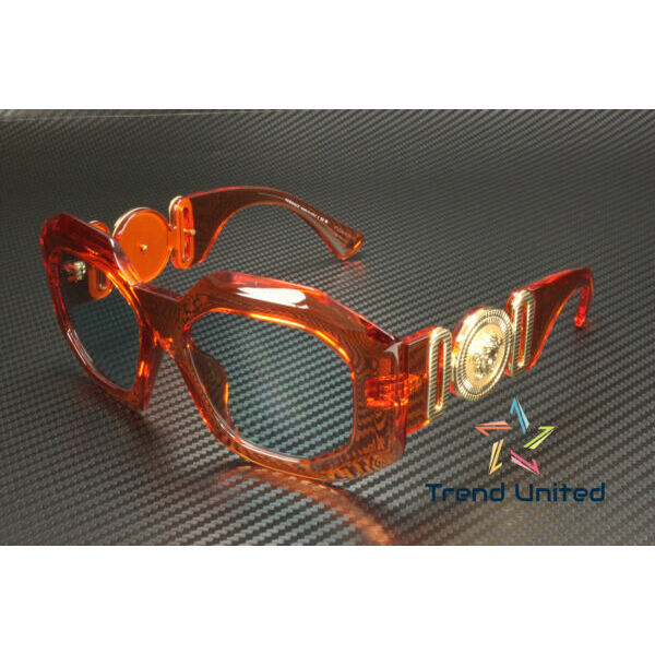 サングラス VERSACEVE4424U 536265 Transparent Orange Light Azure 56 mm Womens Sunglasses