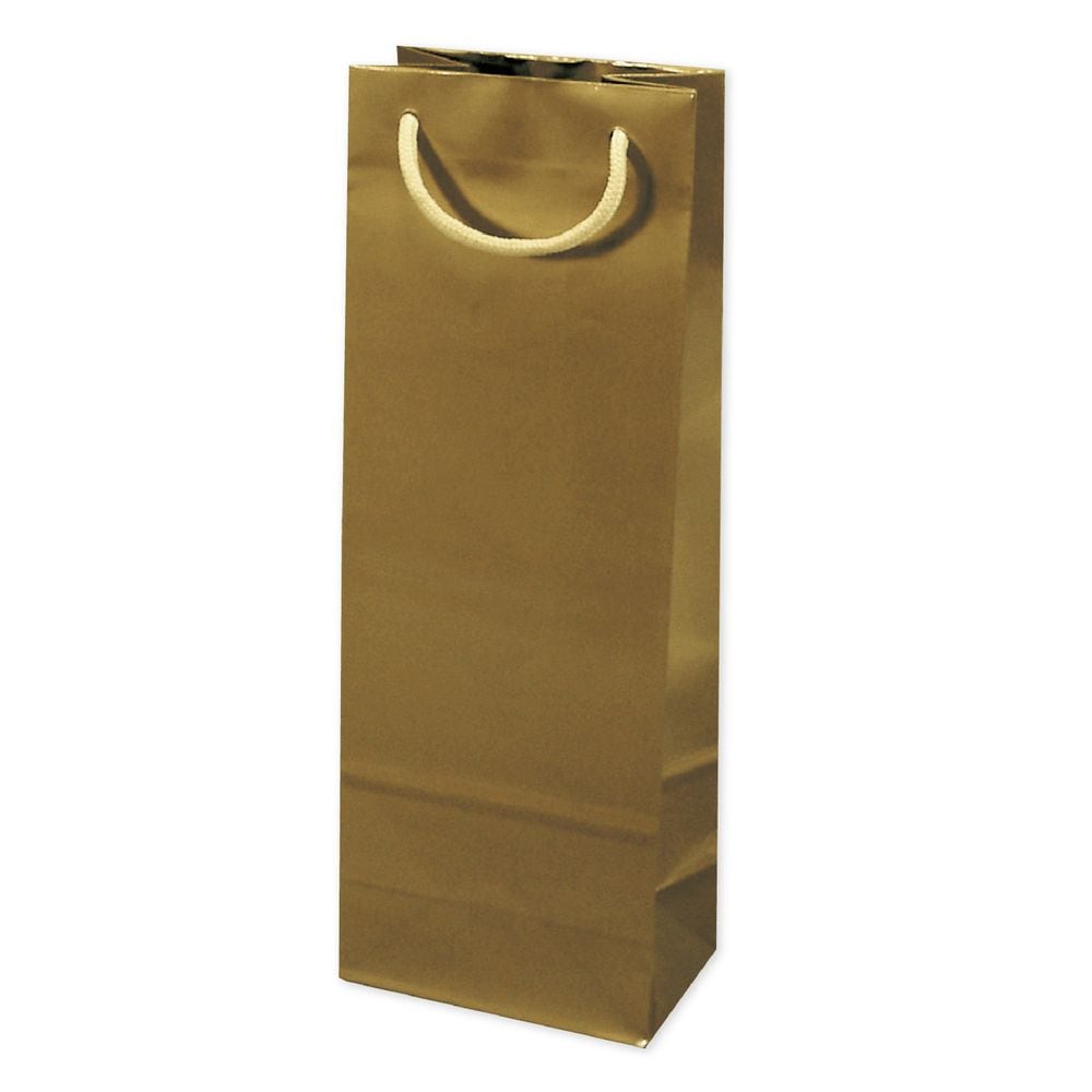 （まとめ買い）ササガワ 手提げ袋 スリムタイプ 金 幅130xマチ90x高さ360mm 10枚入 50-6931 [x3]