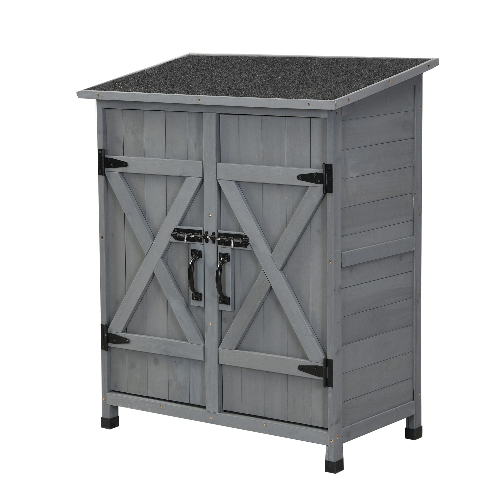 [国内発送]1965物置き 木製 収納庫 観音扉 ヨーロッパ風 ガーデニング用品 小屋 戸外収納庫 大型 屋外物置 棚 大型 ドア ベランダ 物置き 屋外収納 ガーデニング ウッド 園芸用品 庭 倉庫