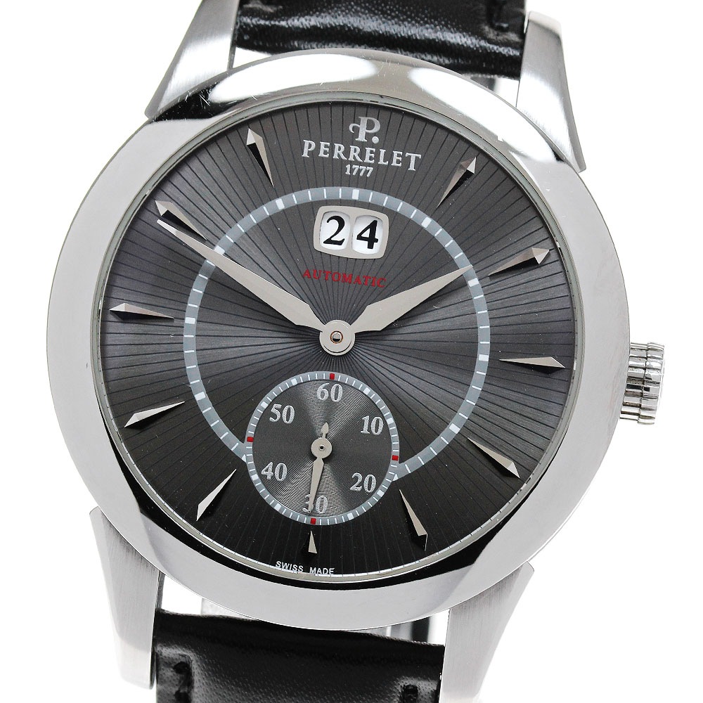 ペルレ PERRELET A1002 ビッグデイト スモールセコンド 自動巻き メンズ _834429【中古】