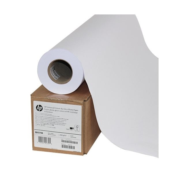 HP スタンダード速乾性光沢フォト用紙24インチロール 610mmx30m Q6574A 1本