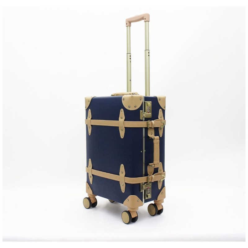 シフレ　ユーラシア トランク ソフトキャリーバッグ 宿泊 目安：2泊～3泊 約26L ネイビー/ベージュ　EUR3112-44