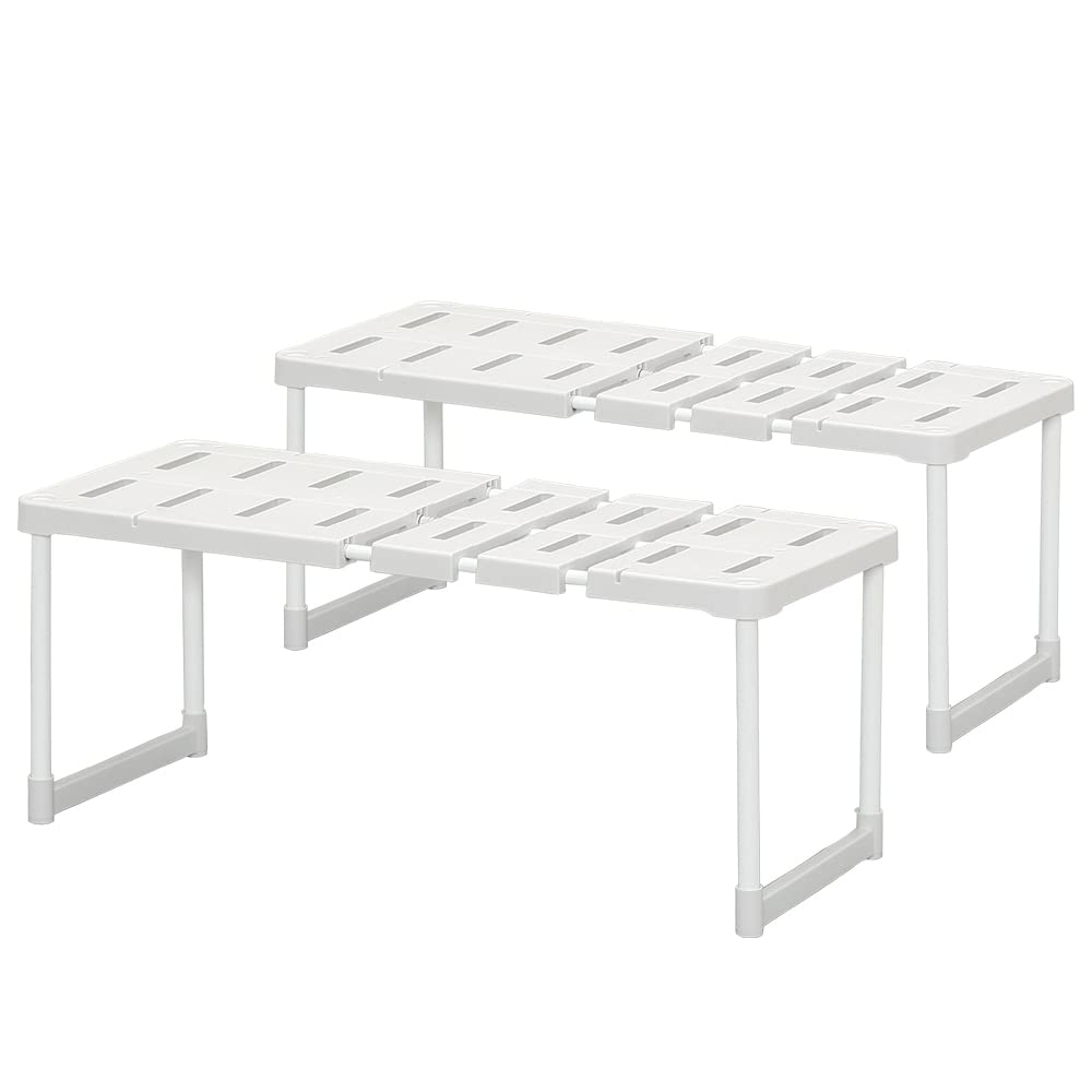 アイリスオーヤマ(IRIS OHYAMA) 押入れ 整理棚 伸縮 2個セット 幅72~92×奥行37×高さ37.3cm グレー SOR-370×2