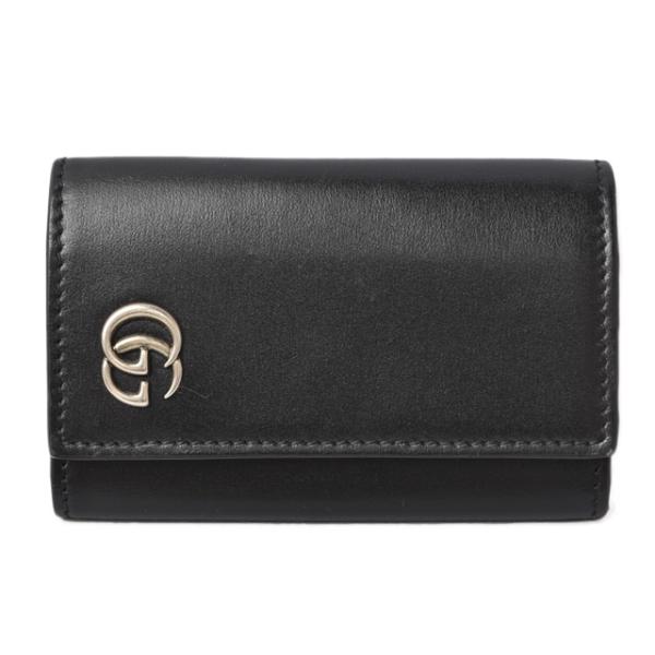 キーケース/キーホルダー GUCCI 6連 プチマーモント ブラック/マットシルバー 435305