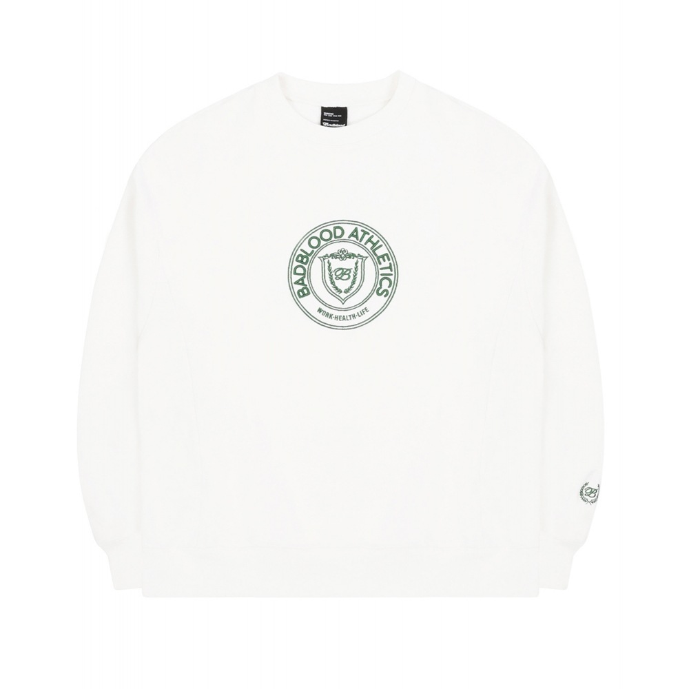 BADBLOOD [22FW] モナコ ロゴ ヘビーウェイト マンツーマン - ホワイト 12,603円